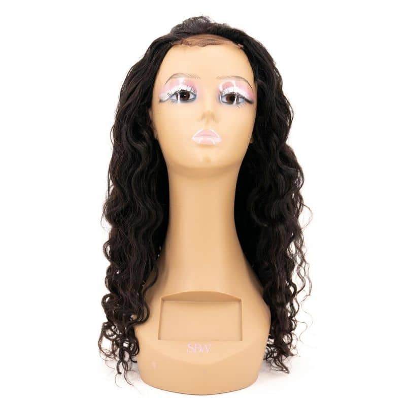 Beach Wave 4x4 Transparent Closure Wig