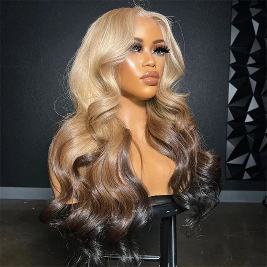 Brown Synthetic Glueless Lace Front Wigs