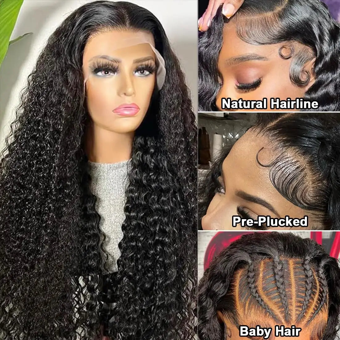 Human Hair Glueless Brazilian Lace Frontal