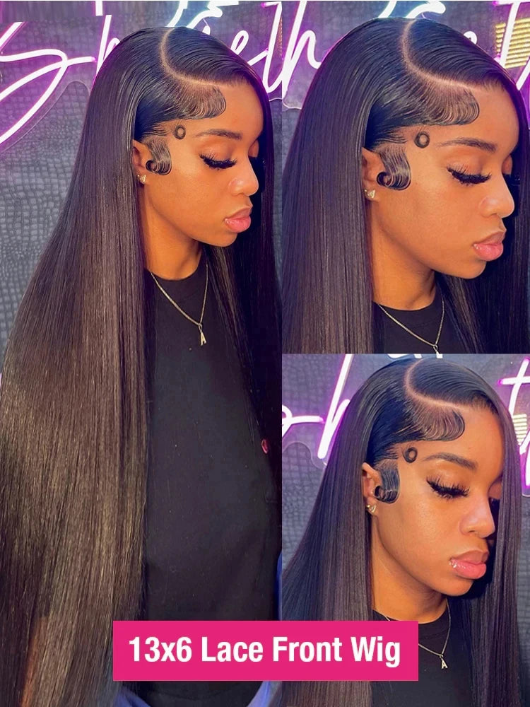 Human Hair HD Glueless Lace Frontal Wigs