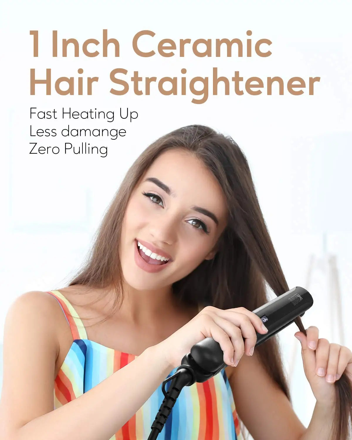 Professional Hair Flat Iron 2 In 1