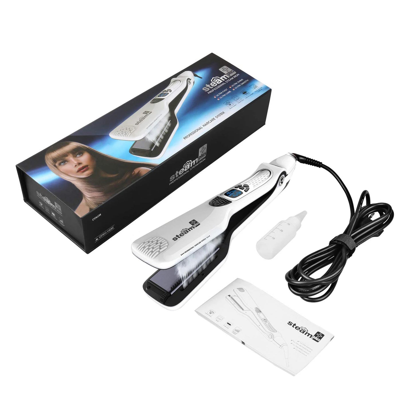 Steam Titanium Ceramic Flat Iron