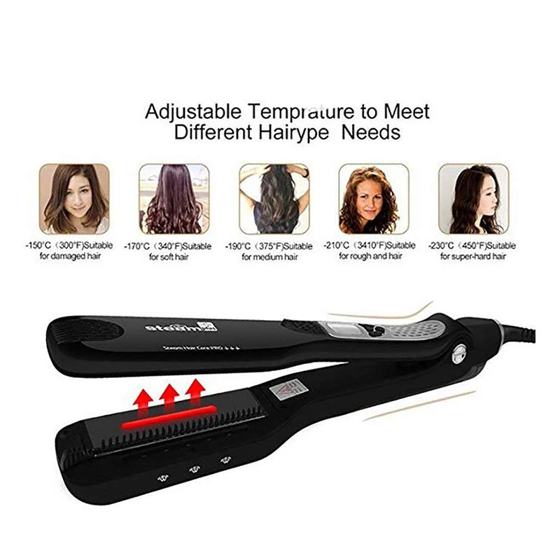 Steam Titanium Ceramic Flat Iron