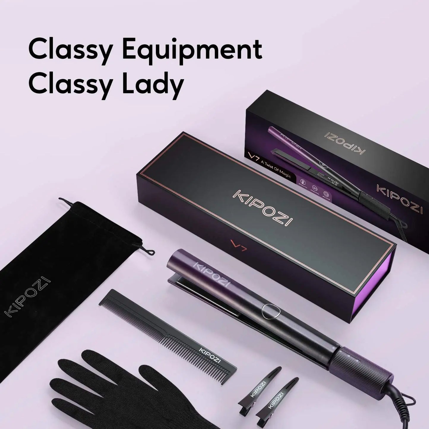 Luxury Hair Straightener 2 in 1 Flat Iron