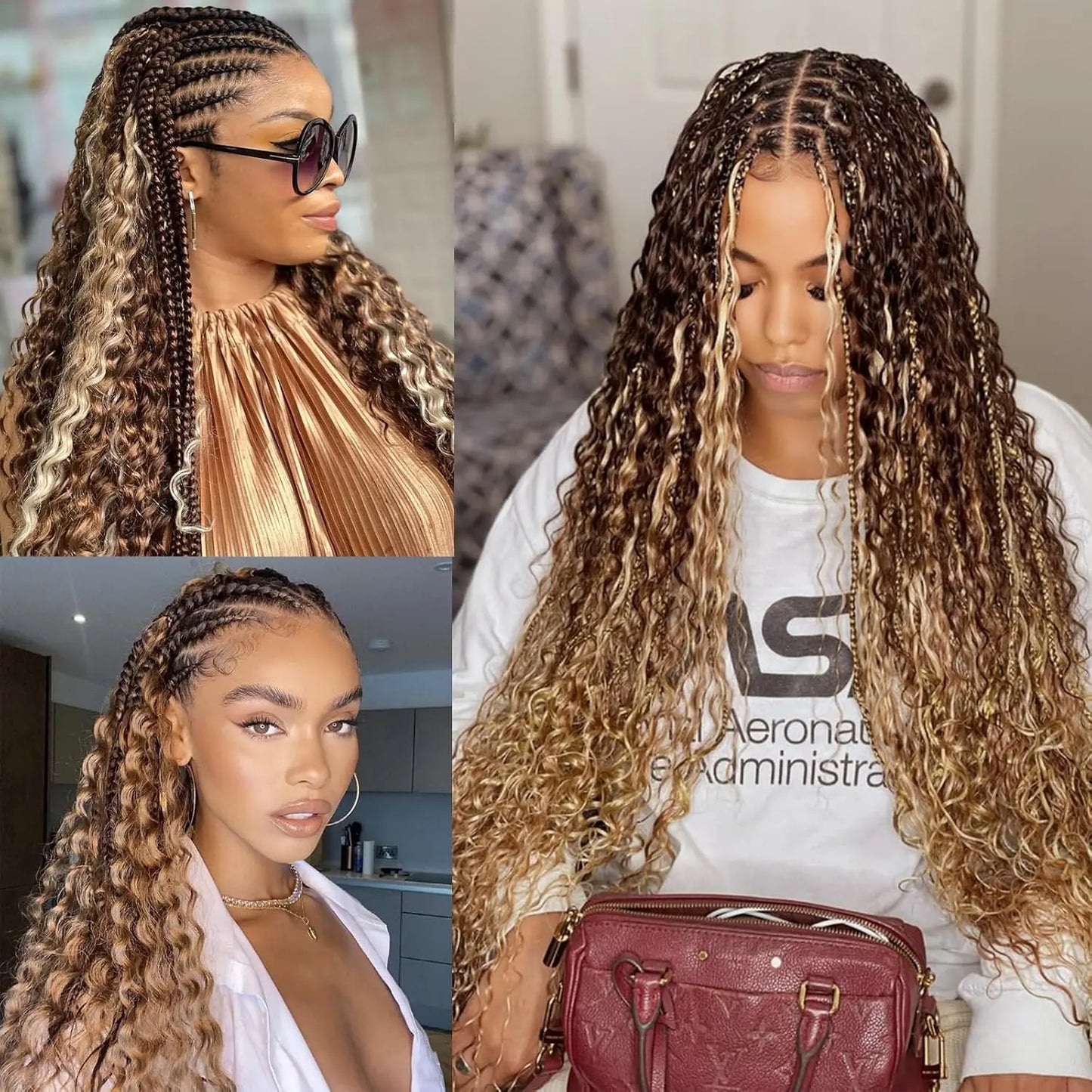 Bulk Braiding Hair Deep Wave Curly