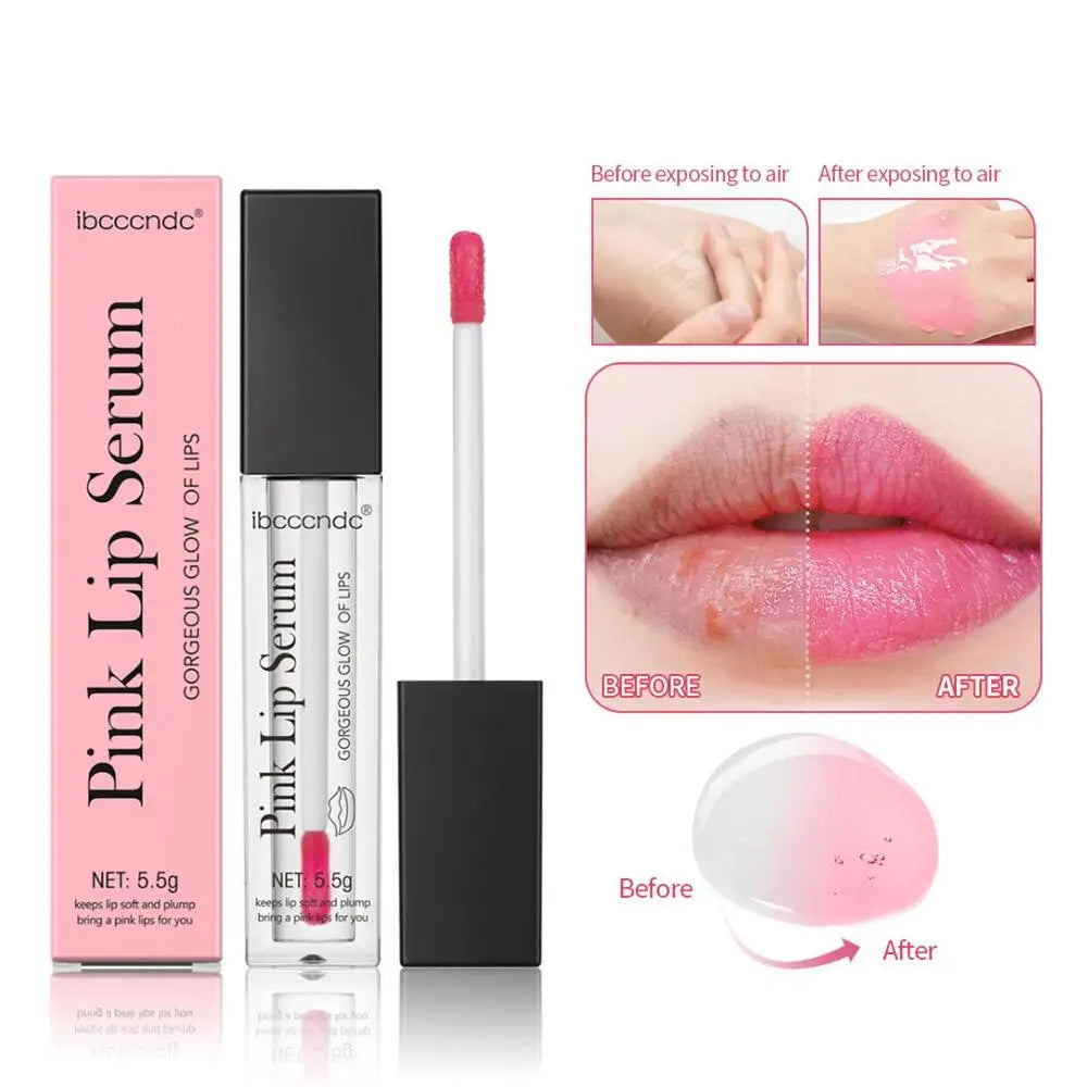 New 1pcs Tinted Lip Glow Serum Essential Oil Moisturizing Lip