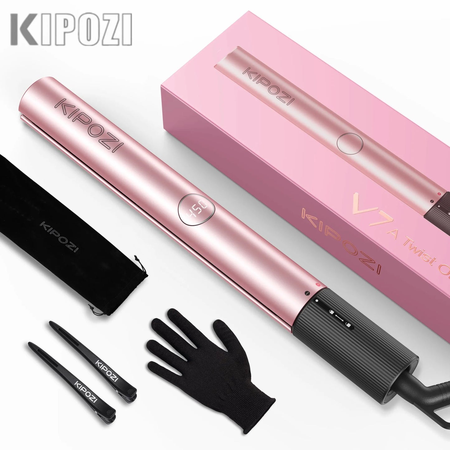 V7 Pro Hair Straightener Curler 2 in 1