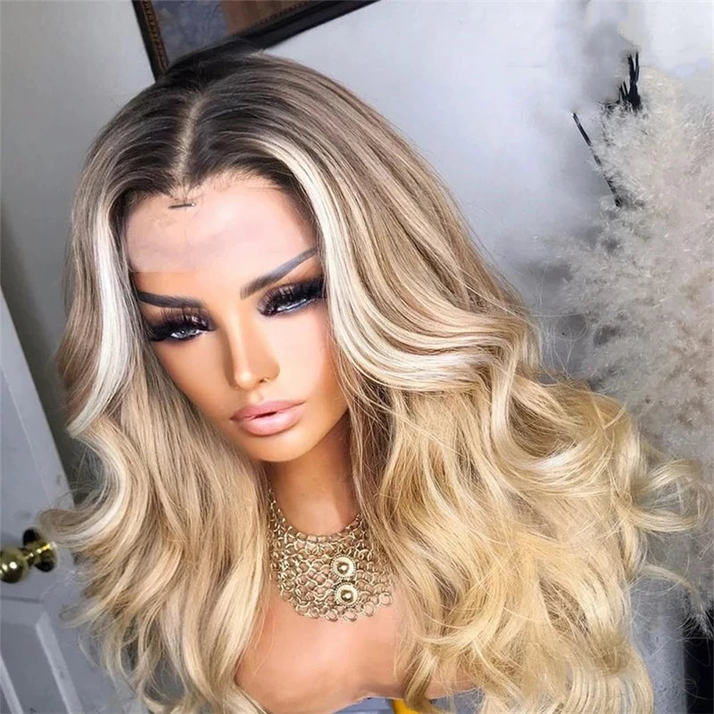 Ash Blonde Human Hair Wigs