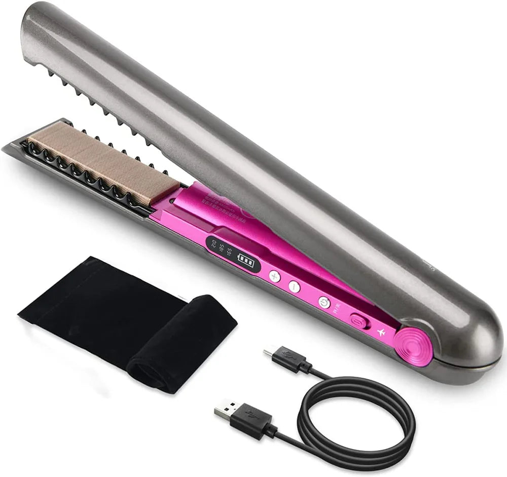 Wireless Hair Straightener Mini Flat Iron