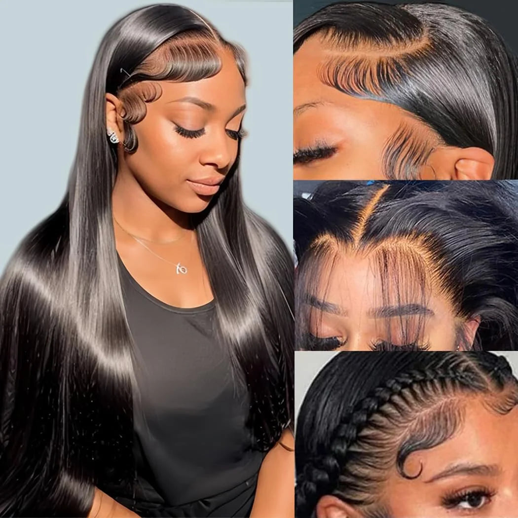 Human Hair HD Glueless Lace Frontal Wigs