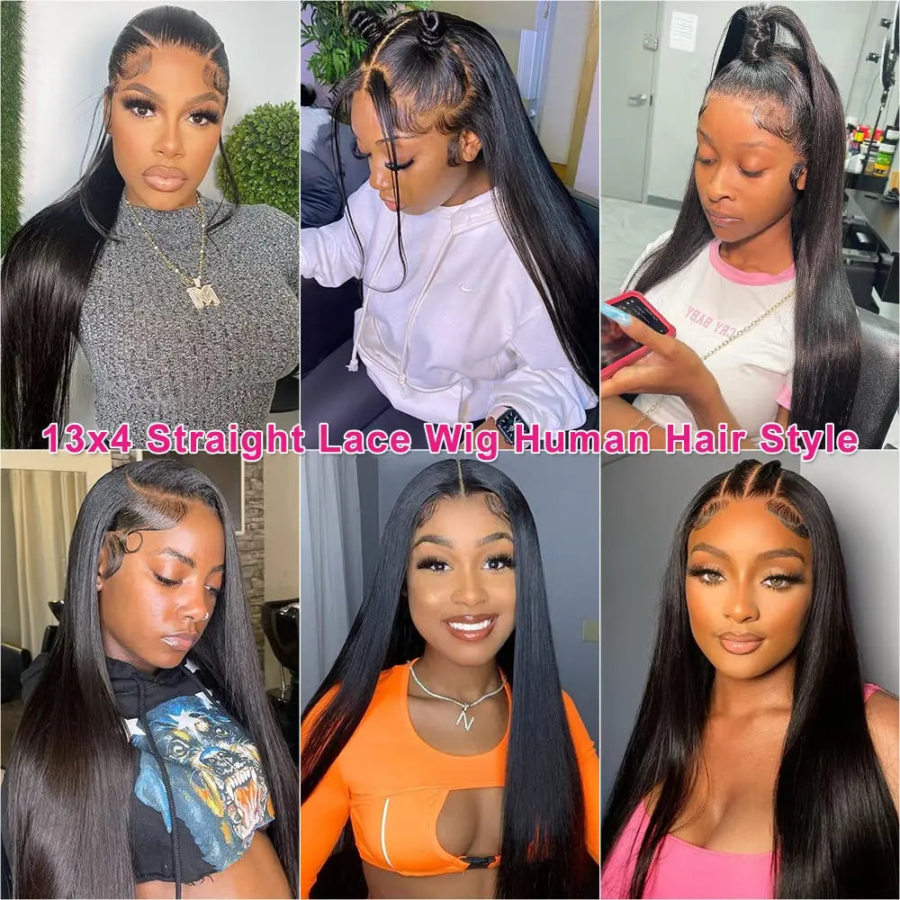 Brazilian Straight HD Lace Frontal Wigs