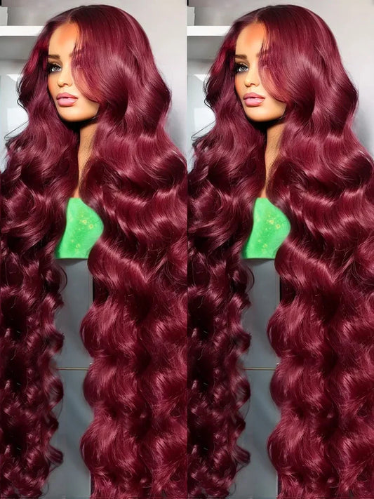 Burgundy Lace Frontal Wigs