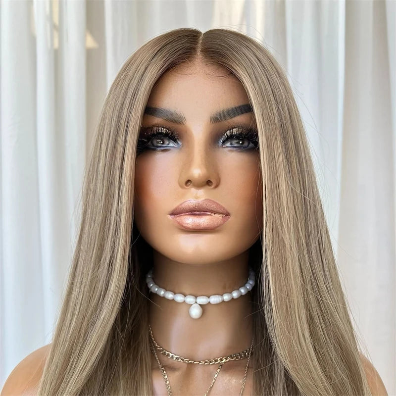 Ombre Ash Blonde Lace Front Wig