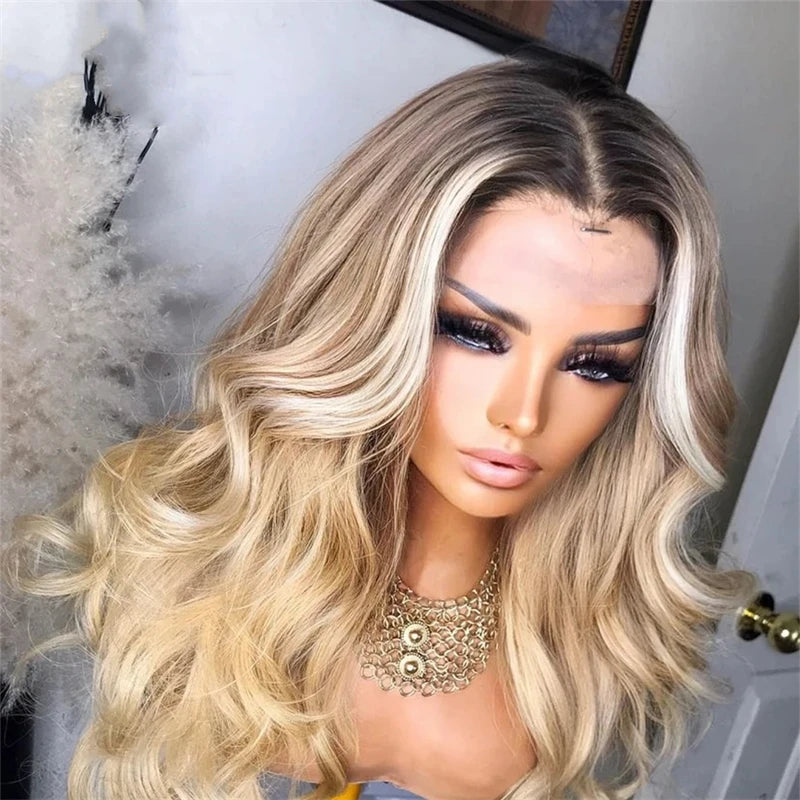 Ash Blonde Human Hair Wigs