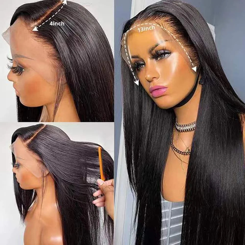 Brazilian Straight HD Lace Frontal Wigs