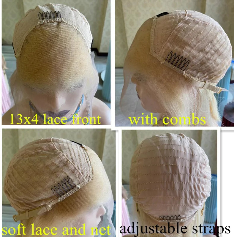 Ash Blonde Human Hair Wigs