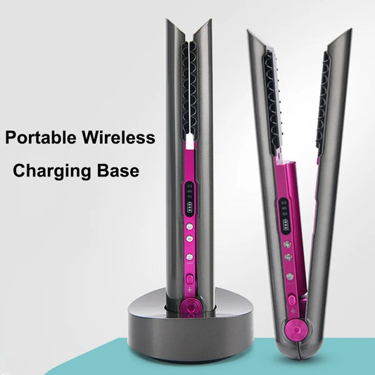 Wireless Hair Straightener Mini Flat Iron