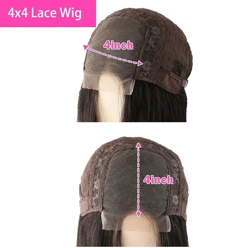 Body Wave Glueless Closure Human Hair Wigs