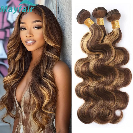 Honey Blonde Body Wave Bundles Human Hair