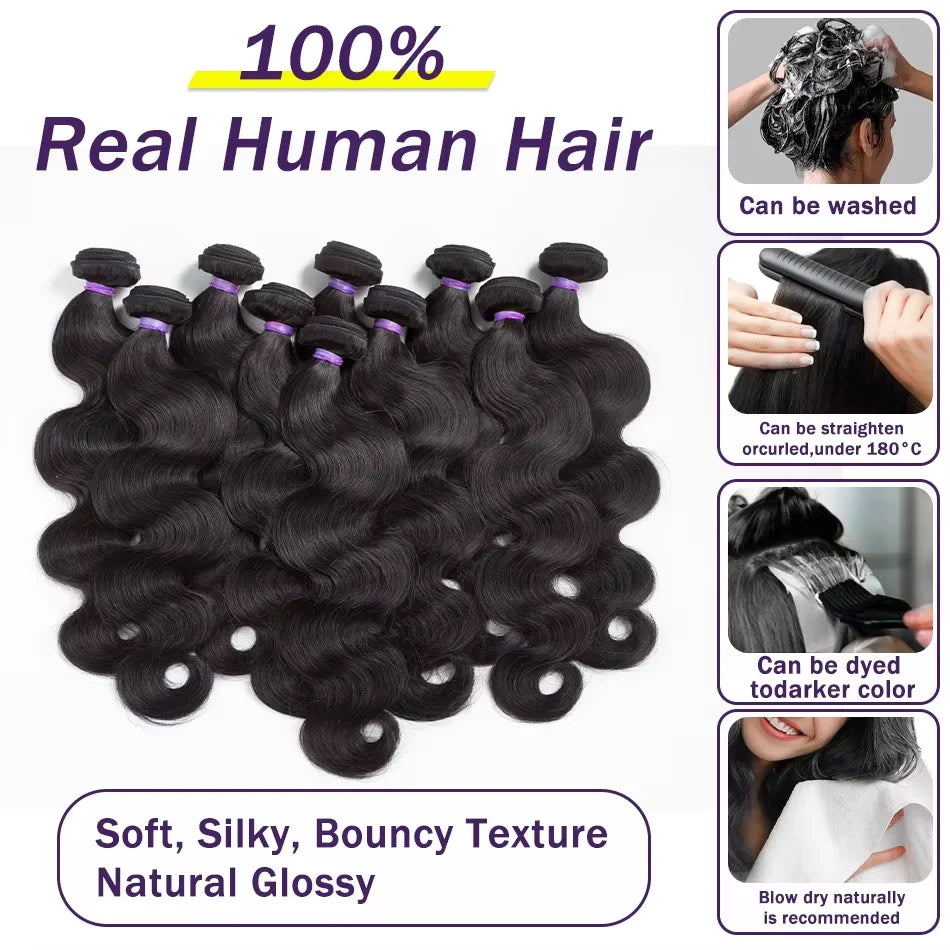 Wave Human Hair Bundles Indian