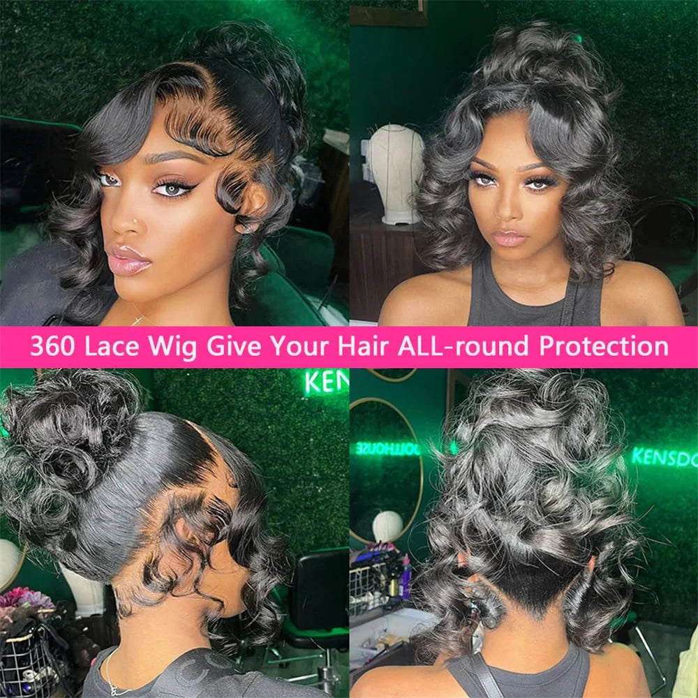 Human Hair Pre Plucked 360 Wig