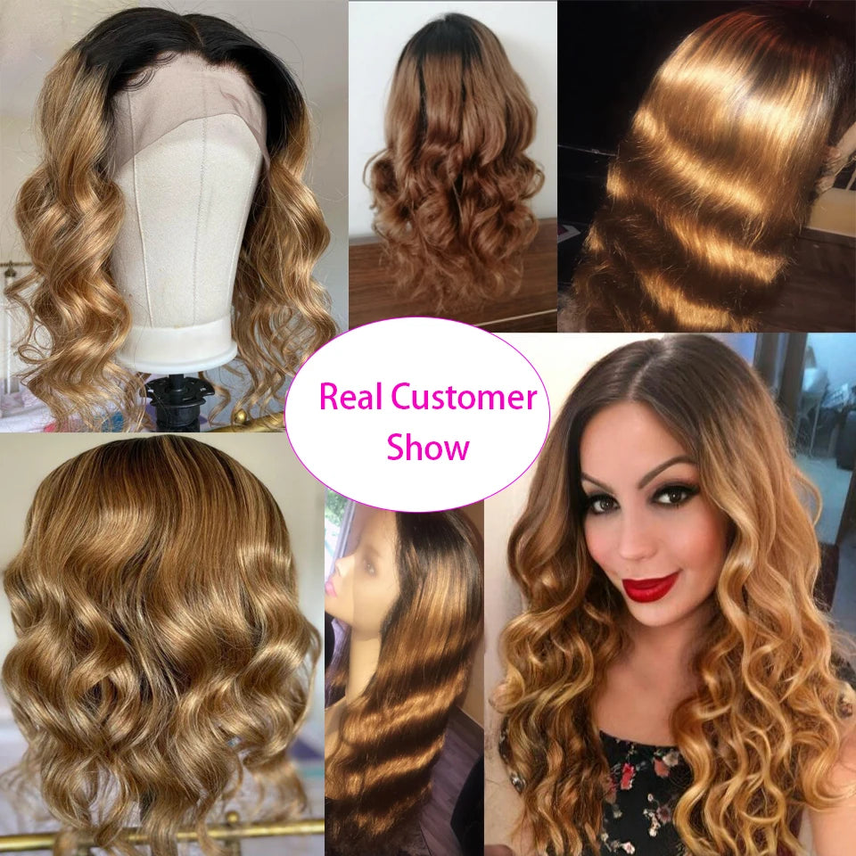 Honey Blonde Wig Body Wave