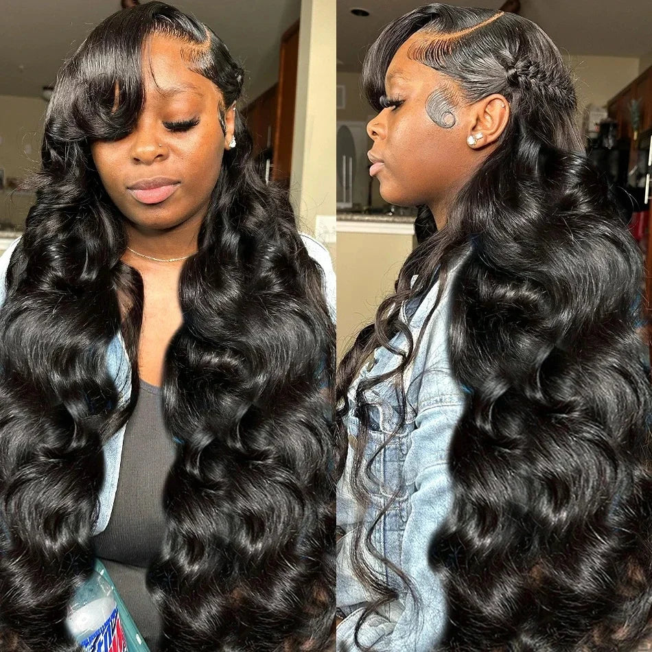 Human Hair Wigs Wavy Glueless Pre Plucked