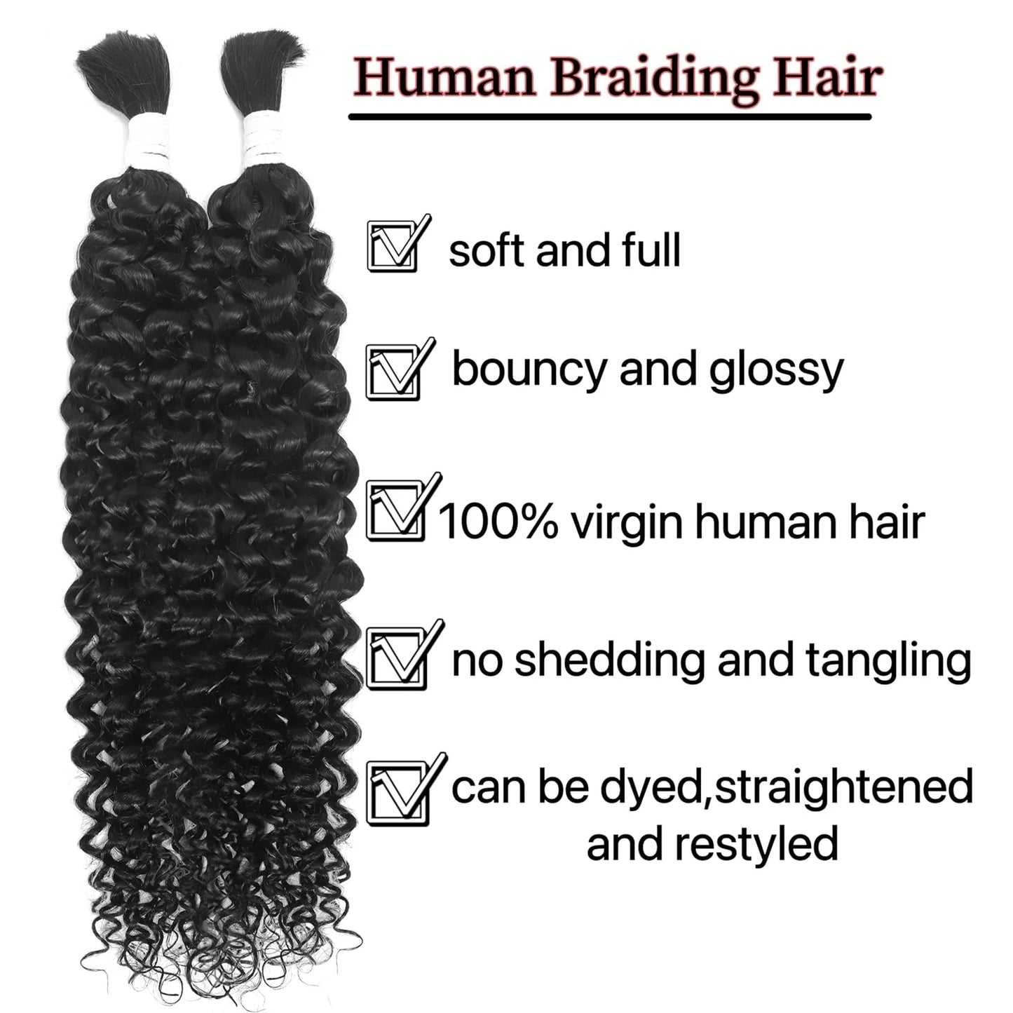 Bundle Bulk 100% Human Hair Braiding Hair