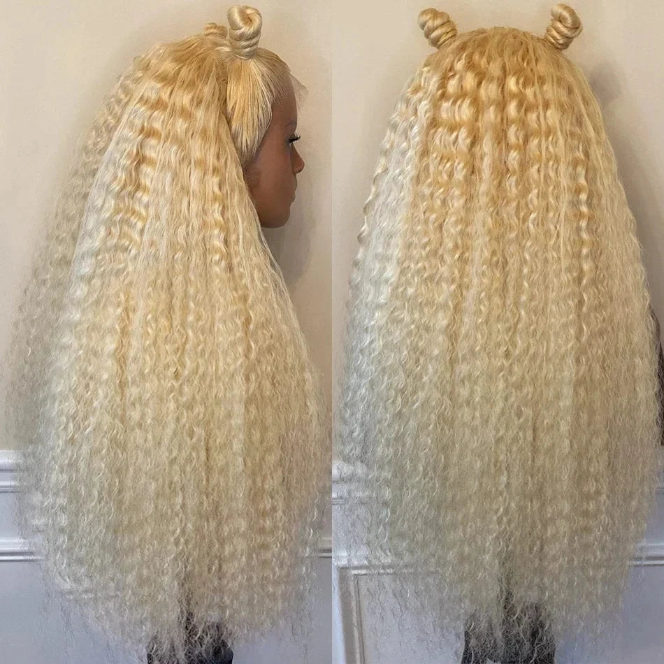 Brazilian Honey Blonde Curly PrePlucked