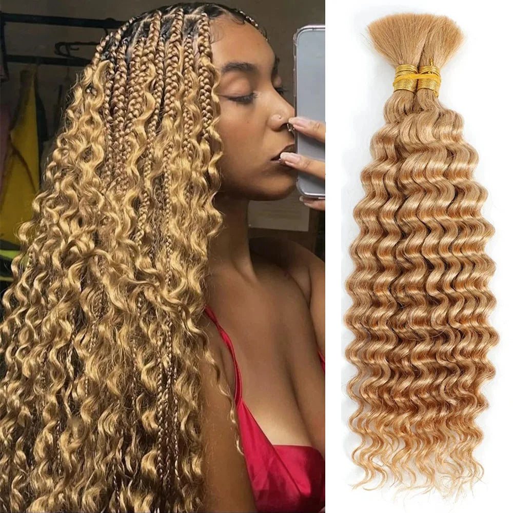 Bulk Braiding Hair Deep Wave Curly