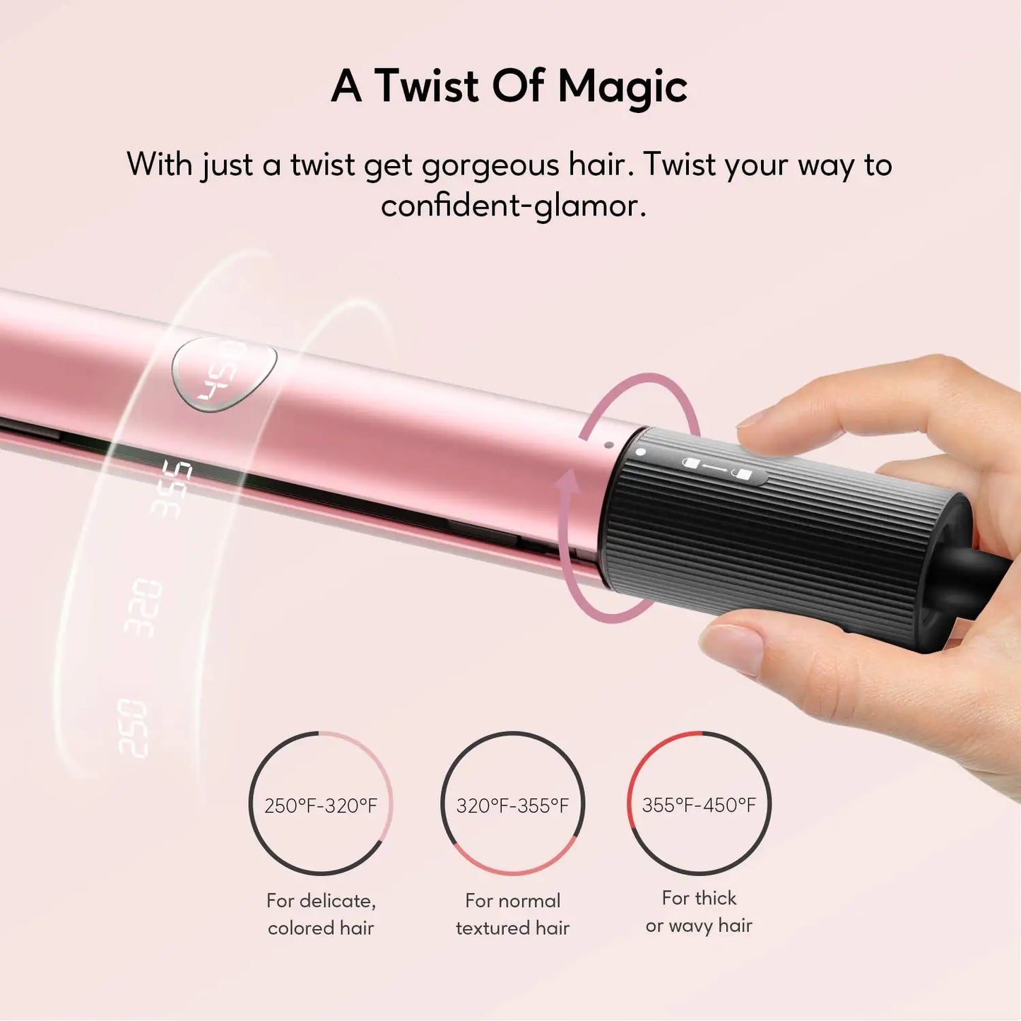 V7 Pro Hair Straightener Curler 2 in 1