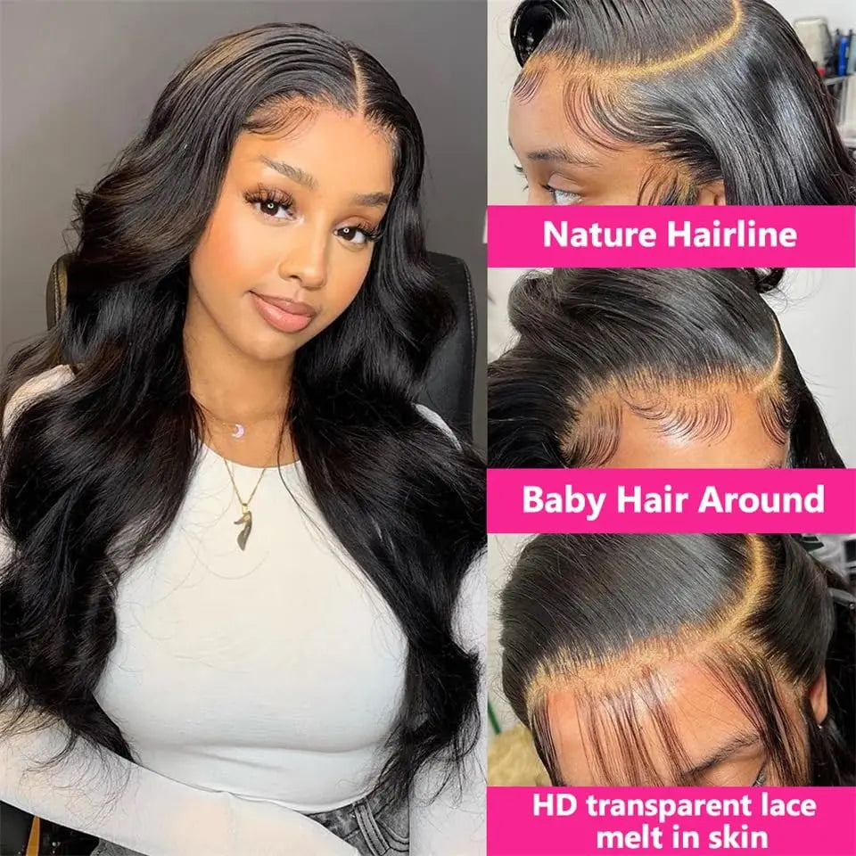 Human Hair Glueless HD Lace Front Wigs