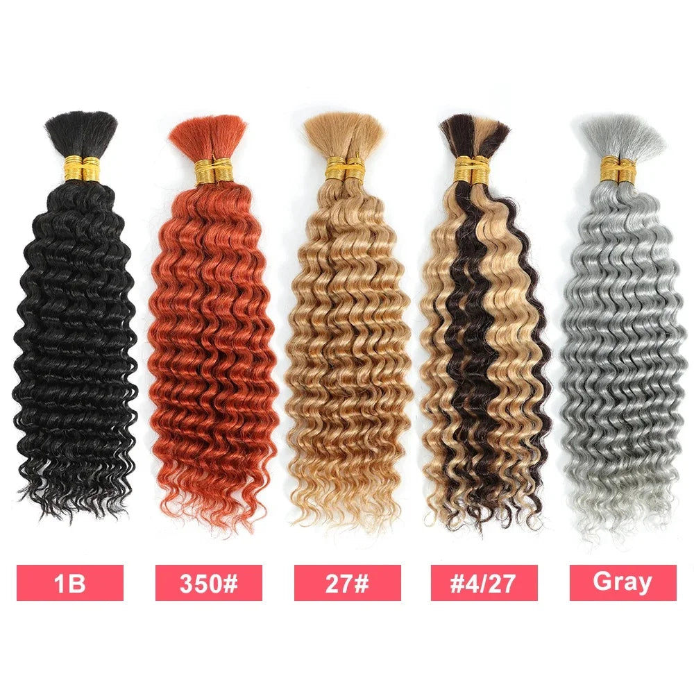 Bulk Braiding Hair Deep Wave Curly