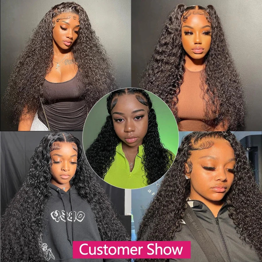 Brazilian Kinky Curly Lace Front Wigs