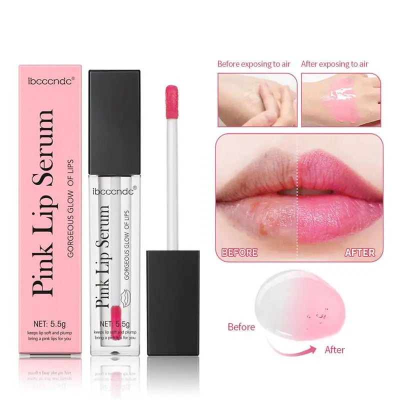 New 1pcs Tinted Lip Glow Serum Essential Oil Moisturizing Lip