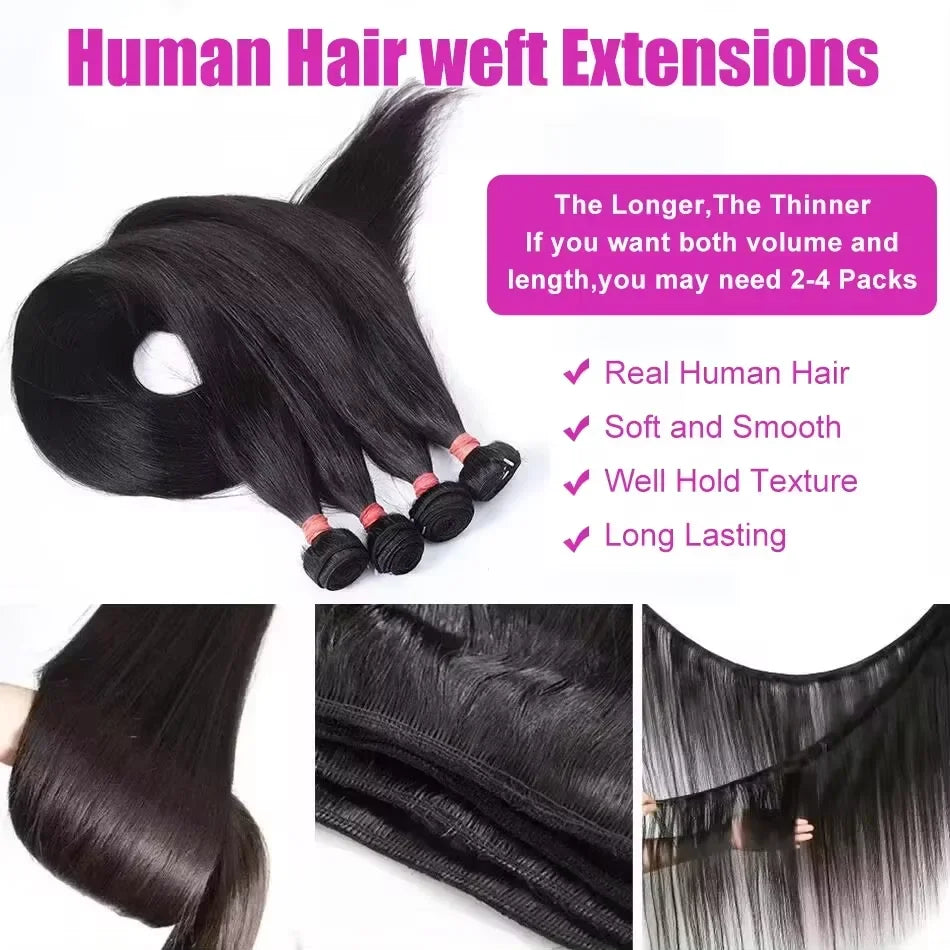 Natural Color Brazilian Human Hair Body Wave Bundles