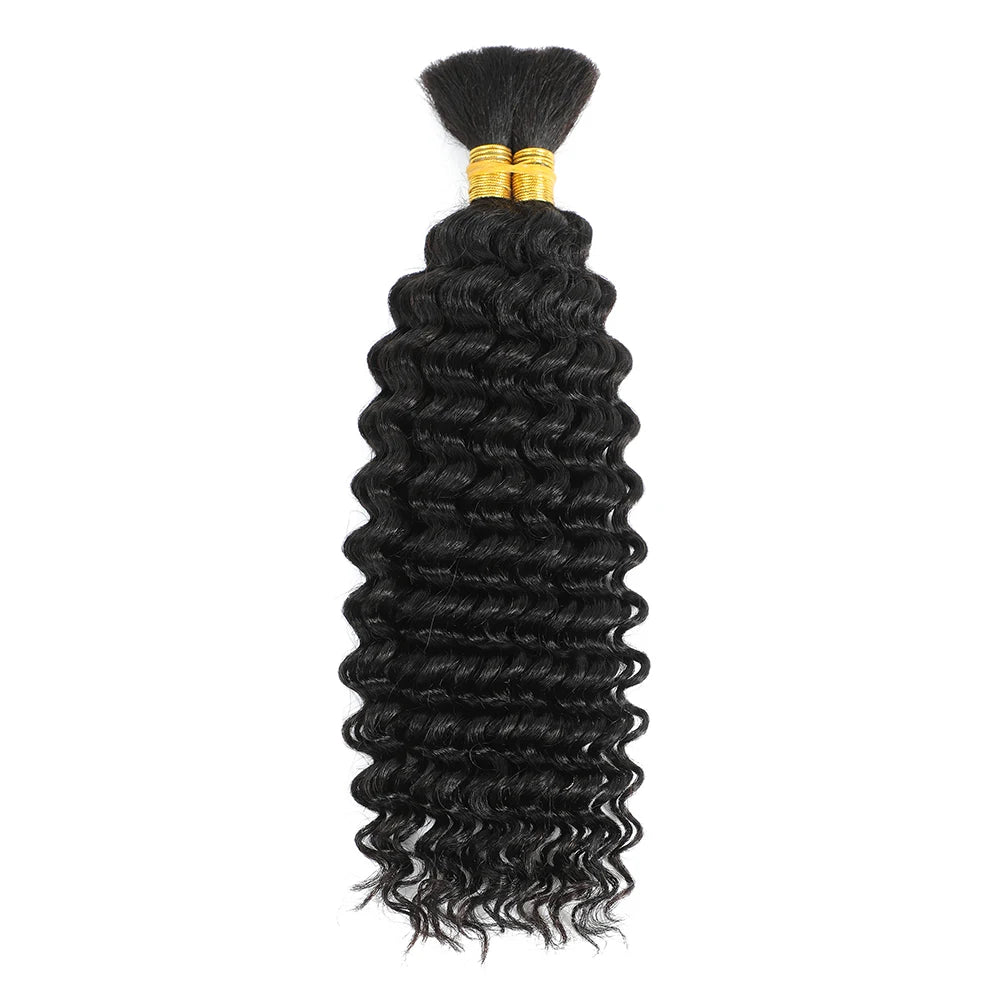 Human Braiding Hair Bundle Deep Wave