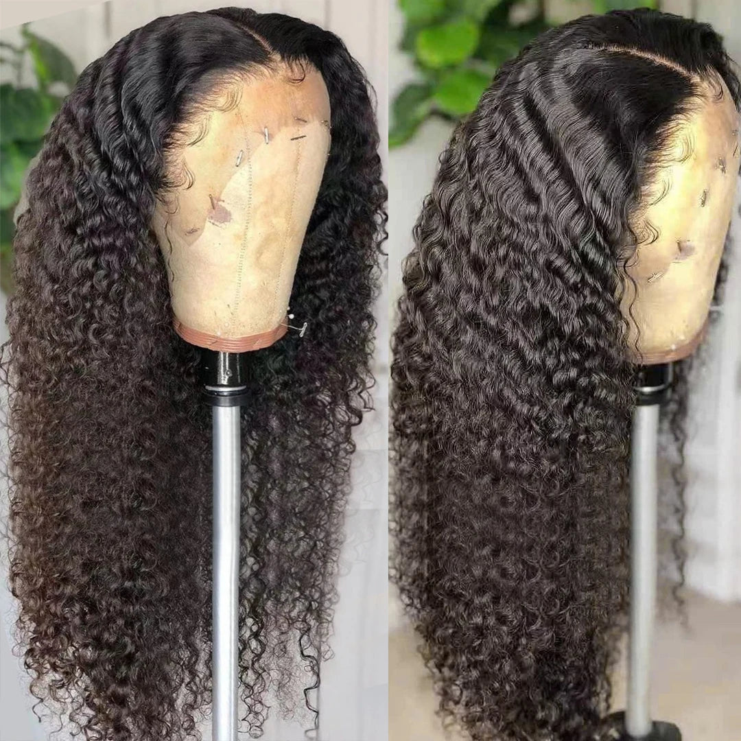 Curly Wigs Lace Front Human Hair