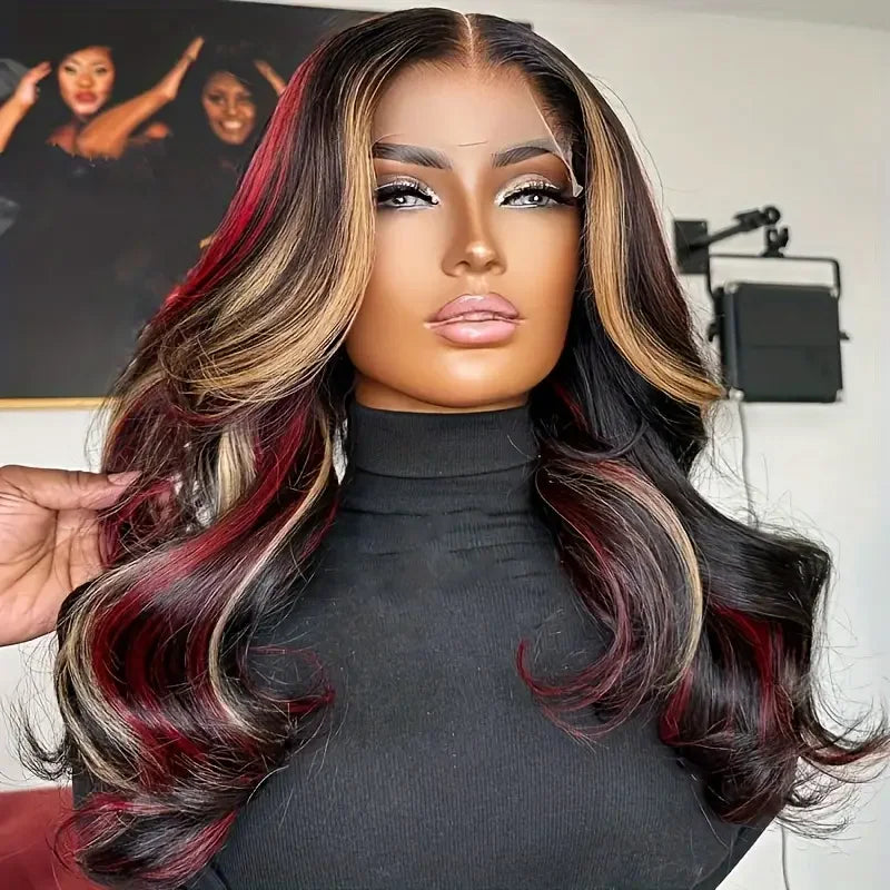 Brown Synthetic Glueless Lace Front Wigs