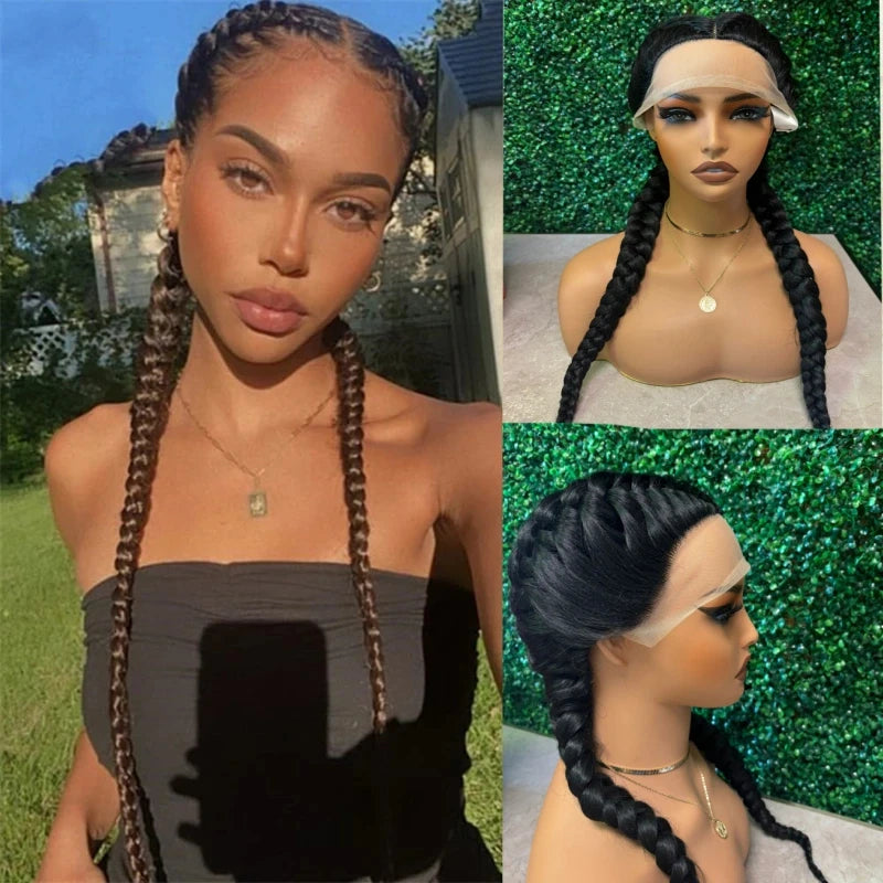 360 Synthetic Braided Lace Wig