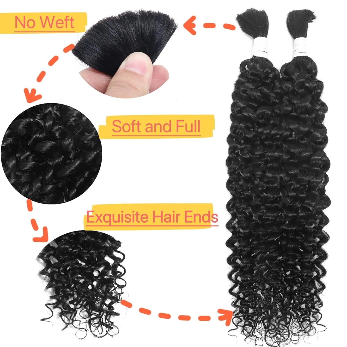 Bundle Bulk 100% Human Hair Braiding Hair