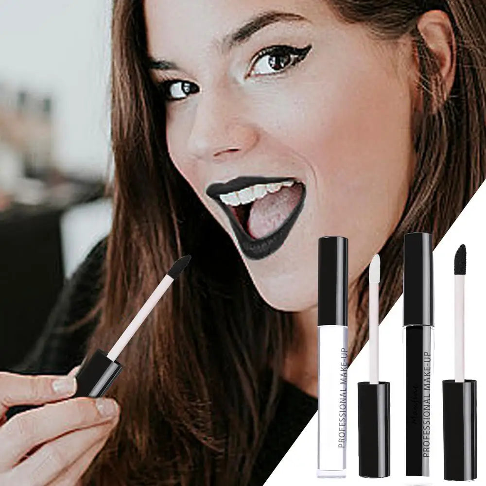 Halloween Lip-gloss Waterproof Sexy White Black