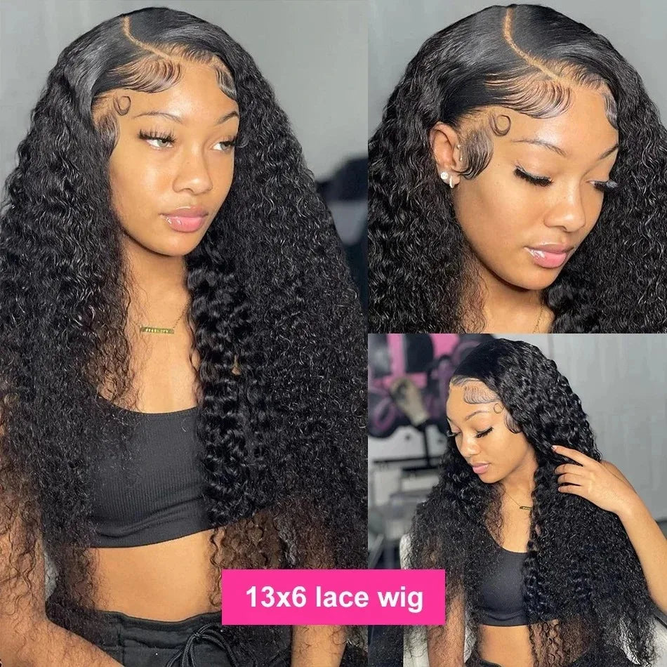 Brazilian Remy Curly Lace Front Glueless Wig