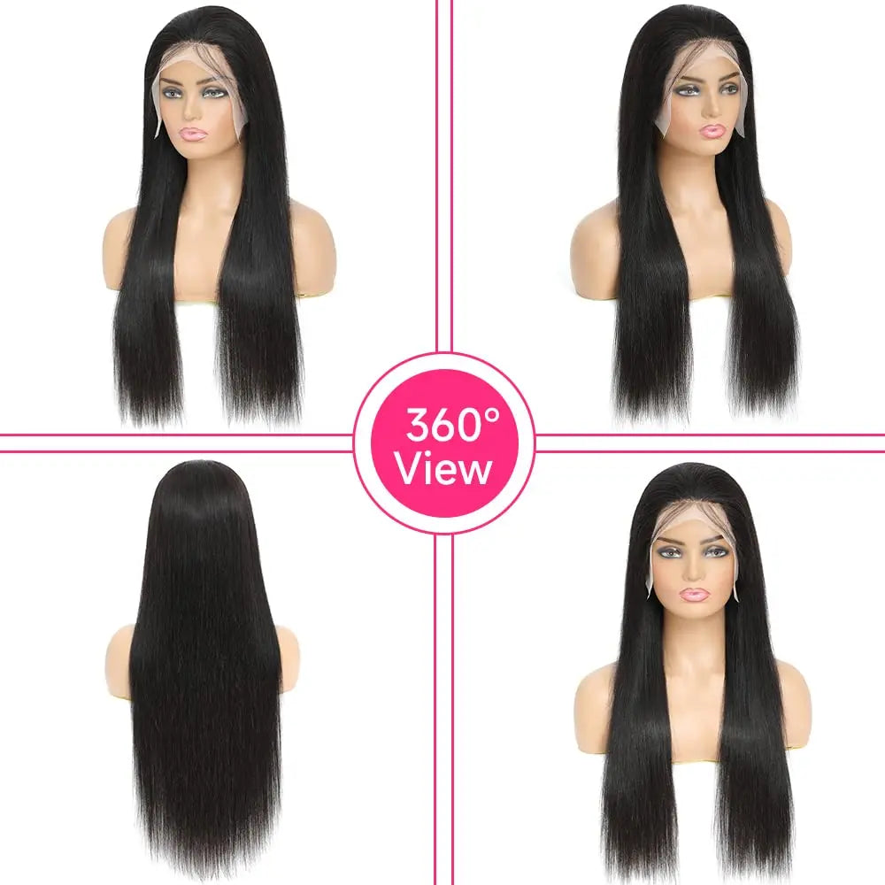 Brazilian Straight HD Lace Frontal Wigs