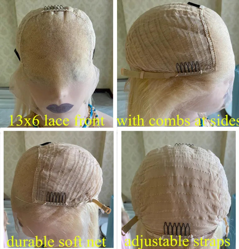 Ash Blonde Human Hair Wigs