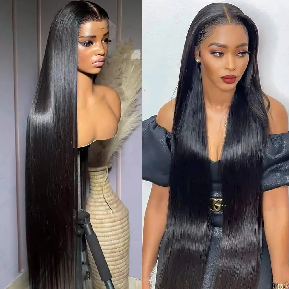 Human Hair HD Glueless Lace Frontal Wigs