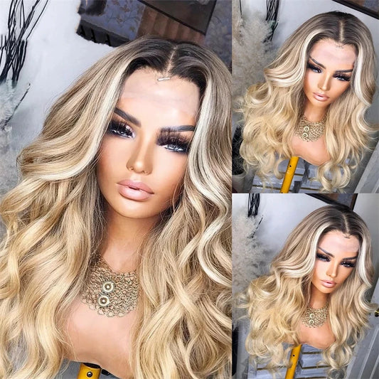 Ash Blonde Human Hair Wigs