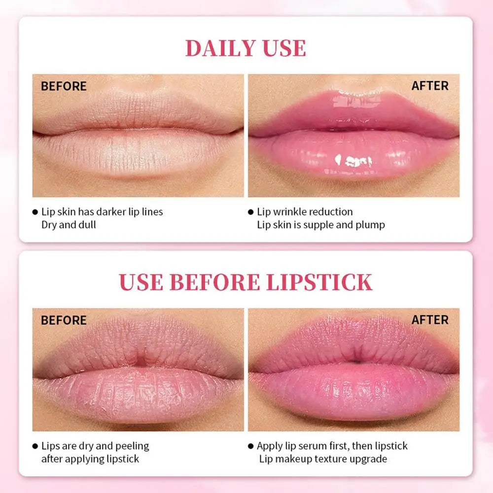 New 1pcs Tinted Lip Glow Serum Essential Oil Moisturizing Lip