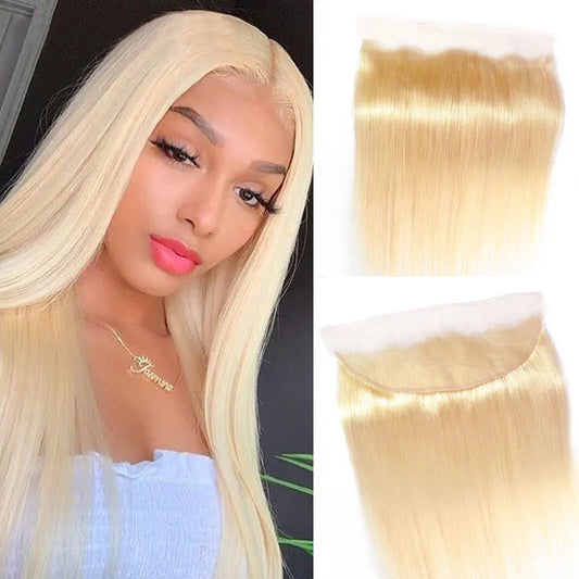 HD Lace Frontal Closure Pre Plucked 100% Real Human Hair