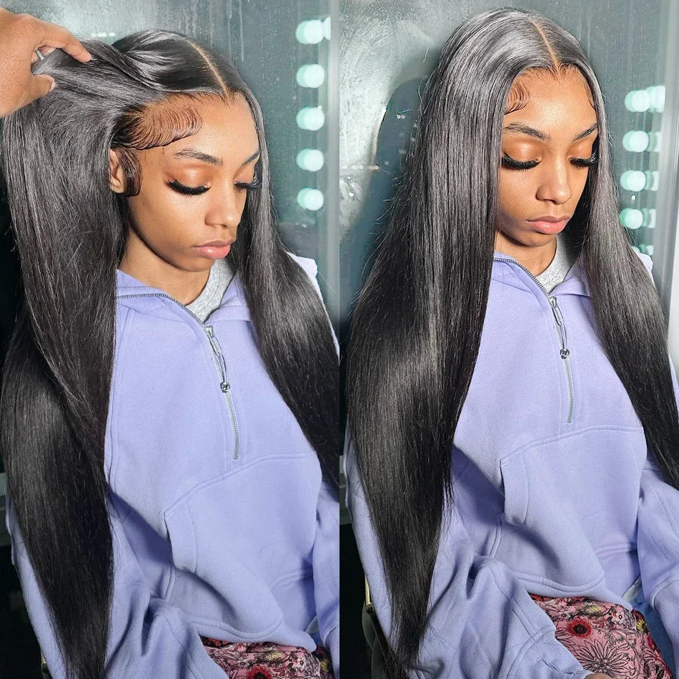 Human Hair HD Glueless Lace Frontal Wigs